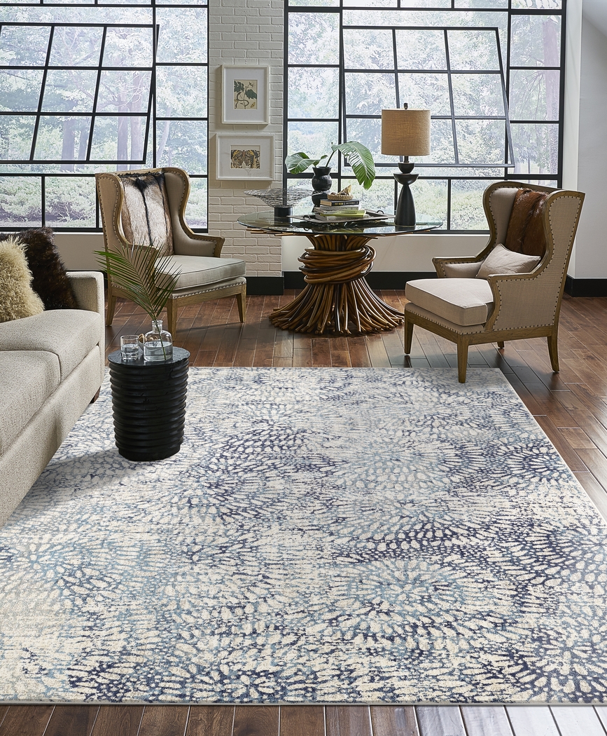 Panavista Aqua 5'3 x 7'10 Rug - Thumbnail - Image 10