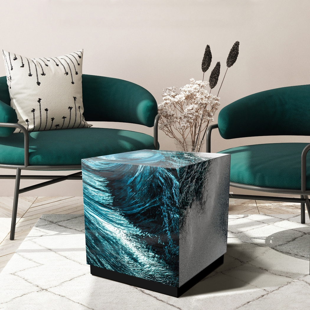 Pandarey Blue Accent Table - Thumbnail - Image 3