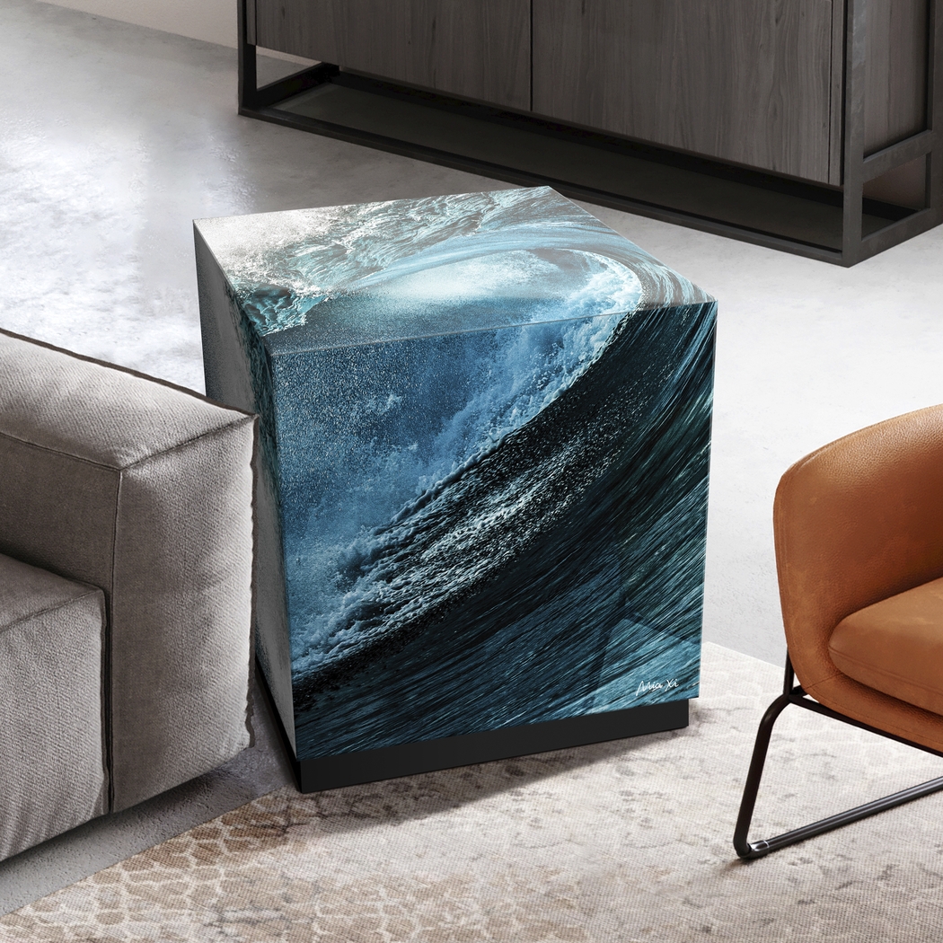 Pandarey Blue Accent Table - Thumbnail - Image 4