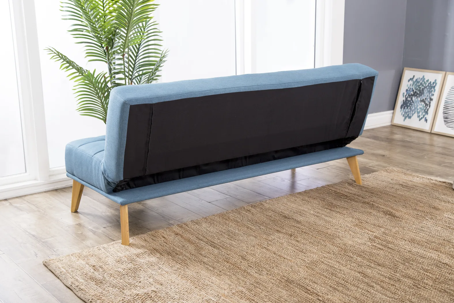 Panetta Blue Futon - Thumbnail - Image 3