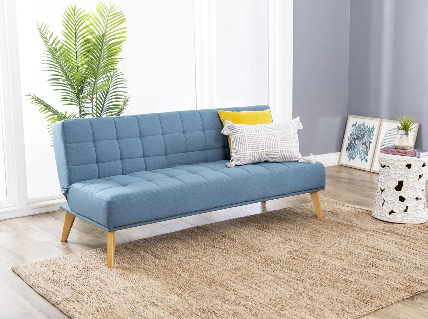 Panetta Blue Futon - Thumbnail - Image 4