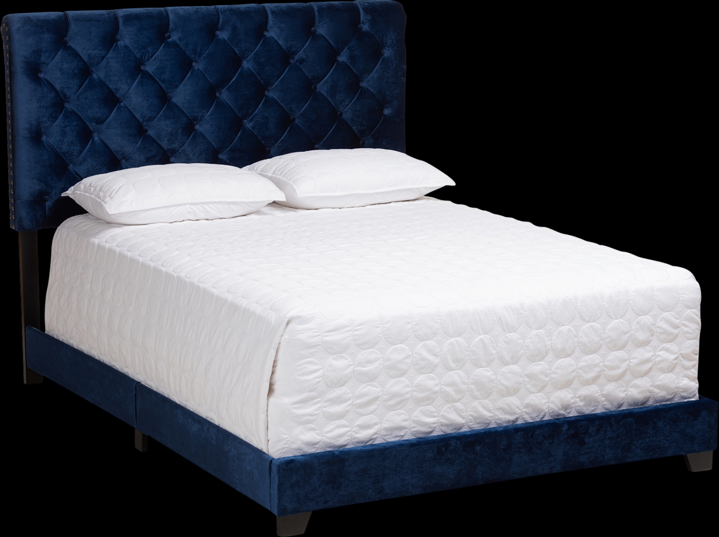 Panola Blue Full Bed - Thumbnail - Image 1
