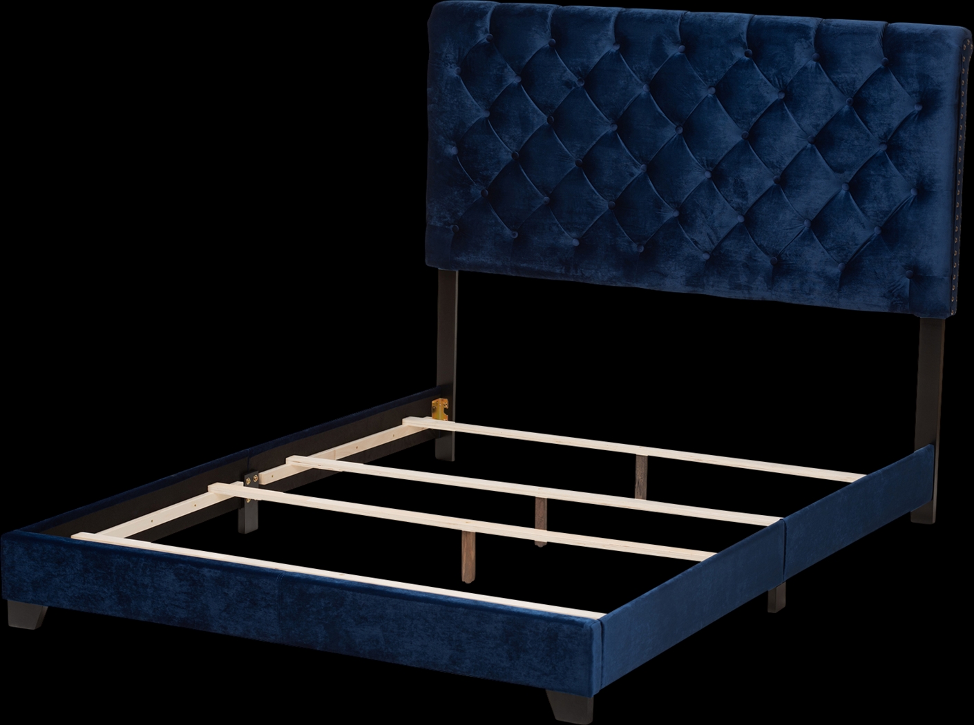 Panola Blue Queen Bed - Thumbnail - Image 3