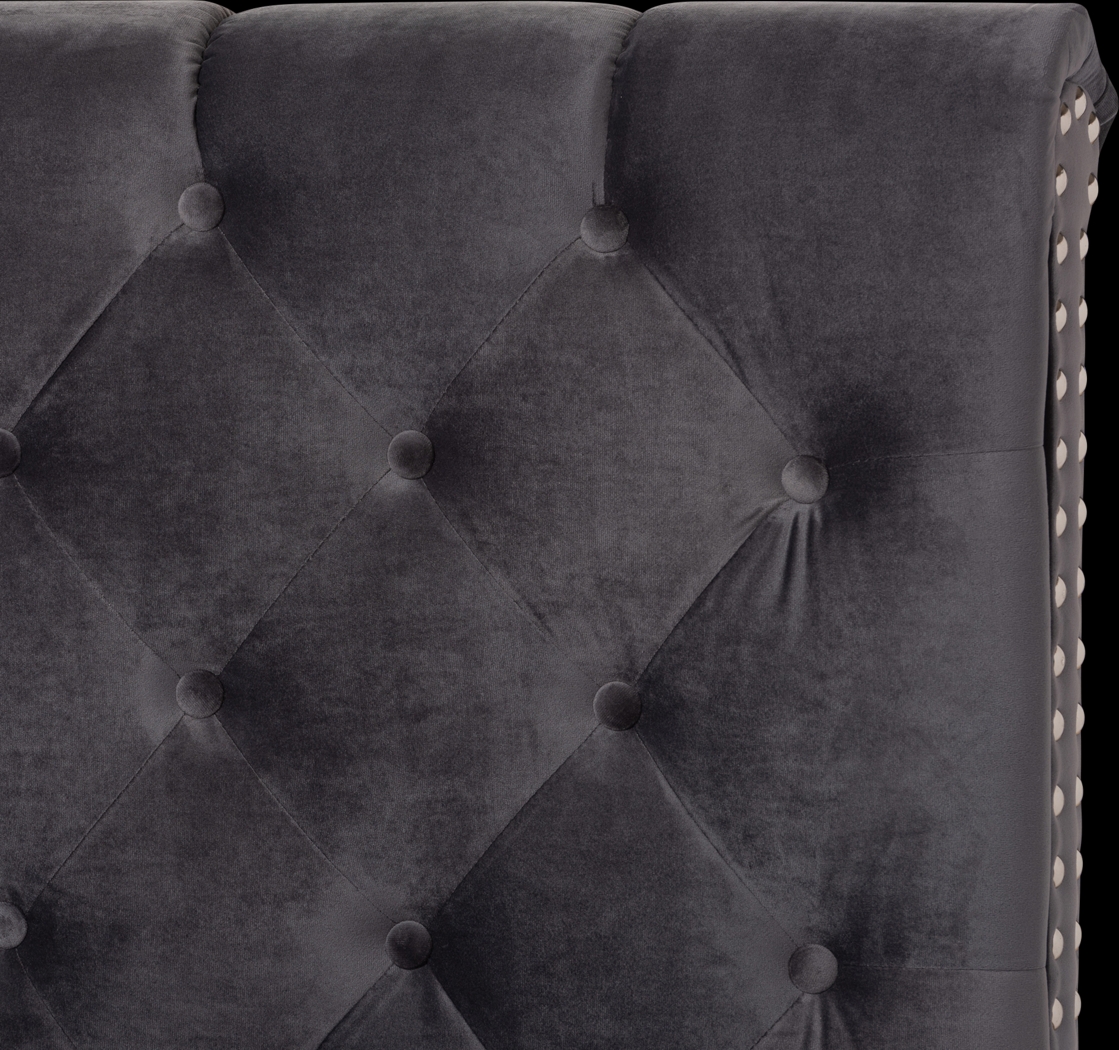 Panola Dark Gray King Bed - Thumbnail - Image 4