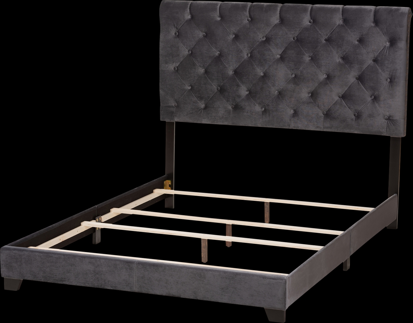 Panola Dark Gray Queen Bed - Thumbnail - Image 3