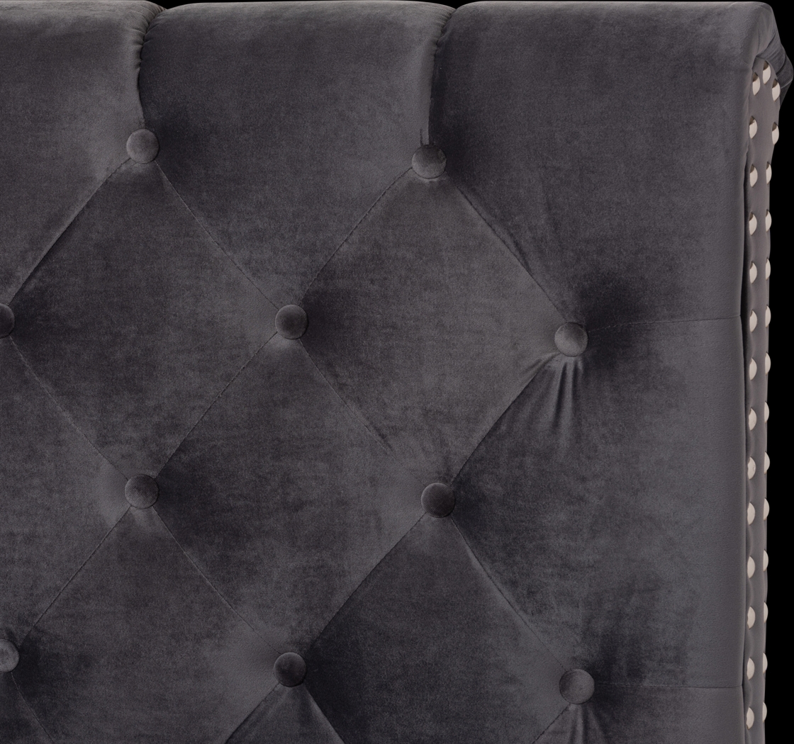 Panola Dark Gray Queen Bed - Thumbnail - Image 4