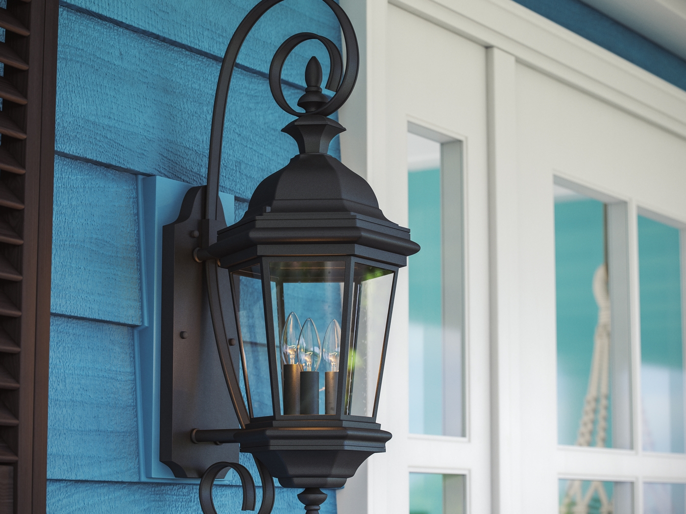 Papago Black Outdoor Medium Wall Sconce - Thumbnail - Image 7