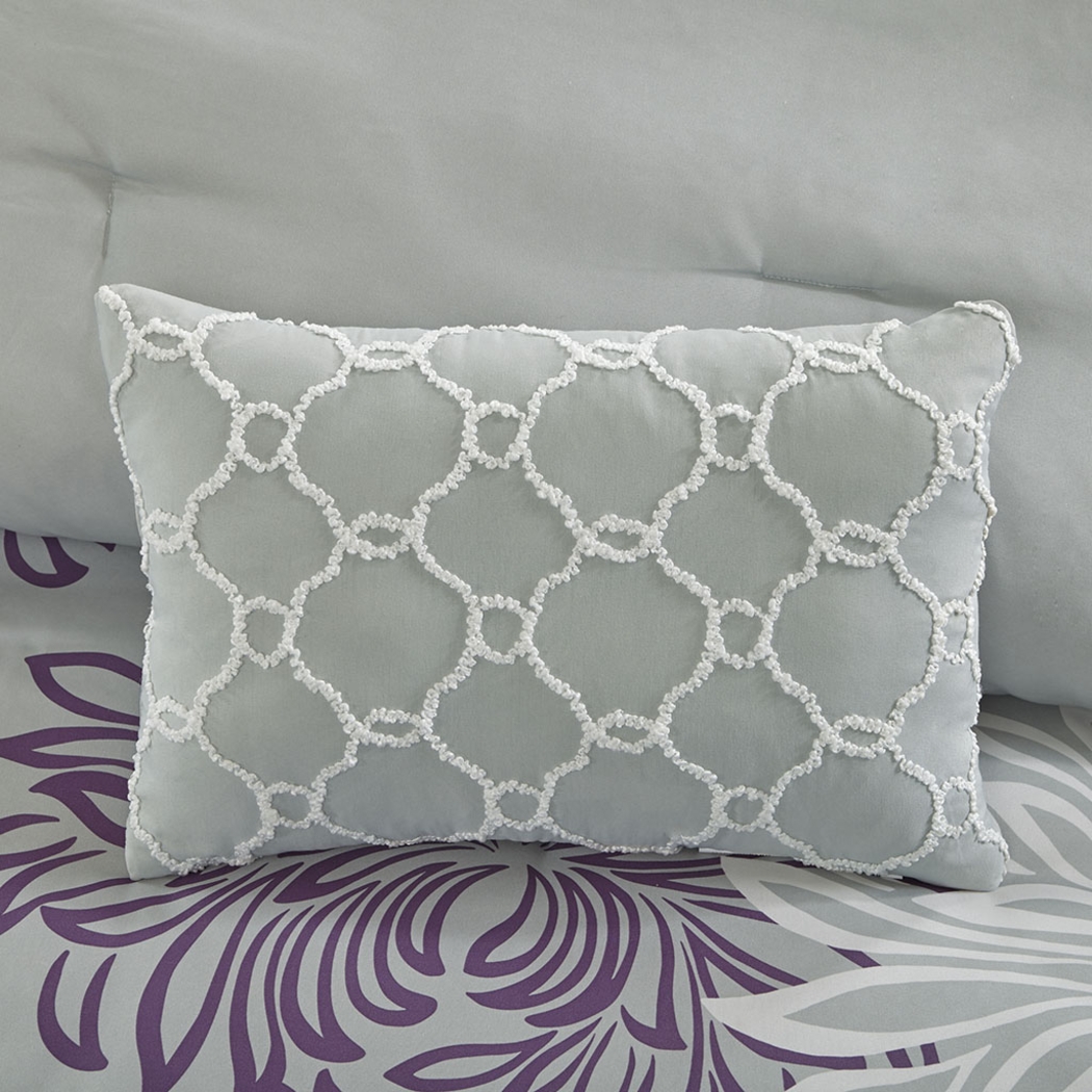 Papania Purple 9 Pc Full Comforter Set - Thumbnail - Image 6