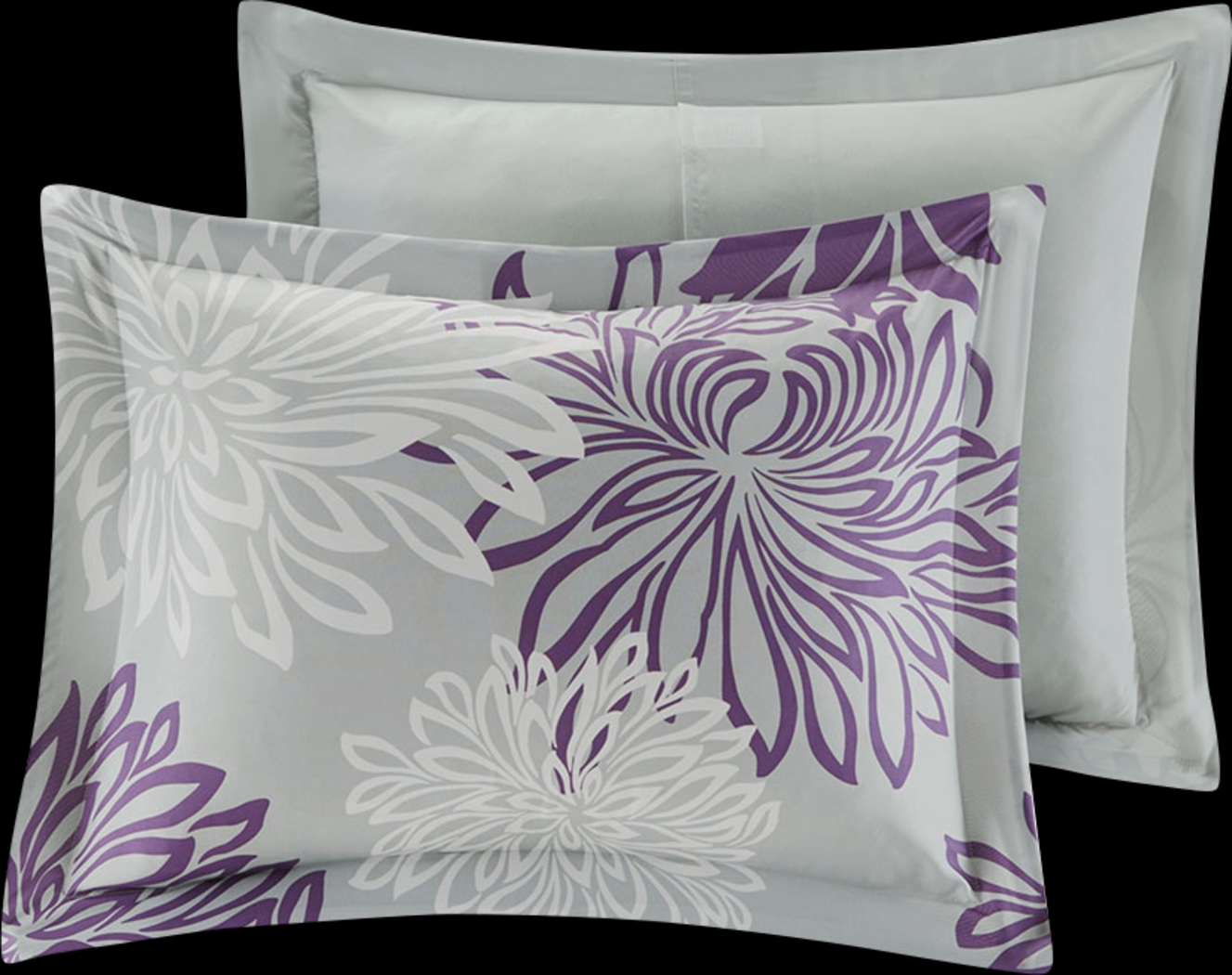 Papania Purple 9 Pc King Comforter Set - Thumbnail - Image 3