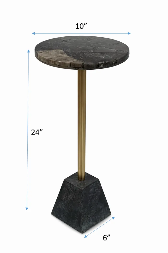 Papave Gold/Black Accent Table - Thumbnail - Image 6