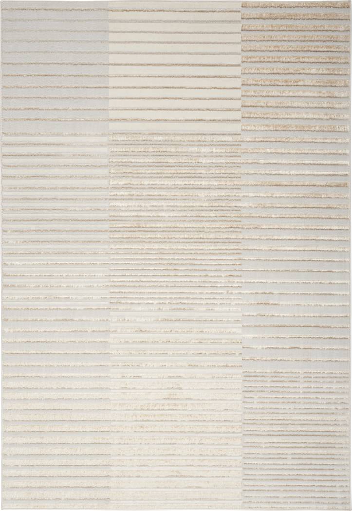 Paphi Beige/Silver 5'3 x 7'3 Rug - Thumbnail - Image 1