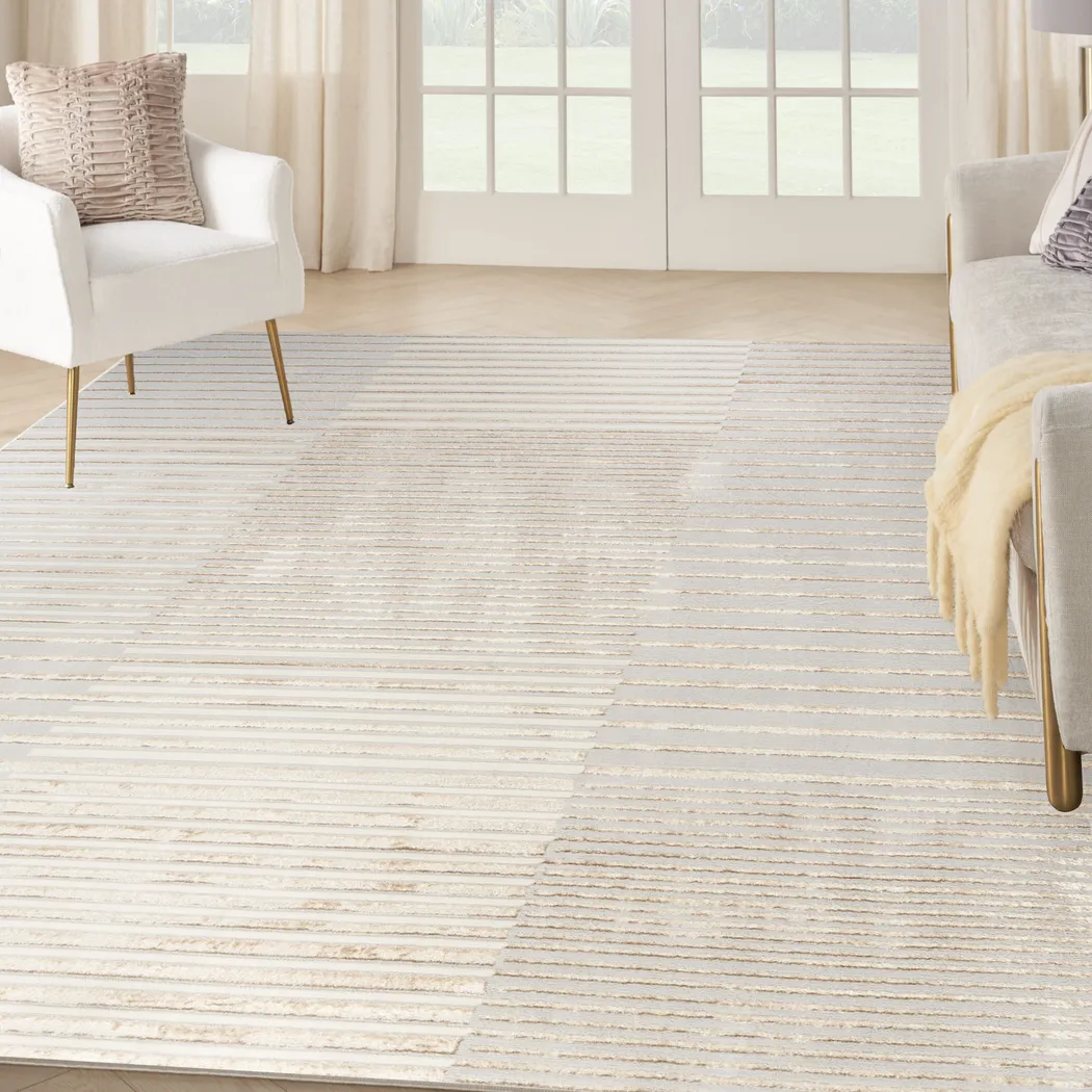 Paphi Beige/Silver 7'10 x 9'10 Rug - Thumbnail - Image 11