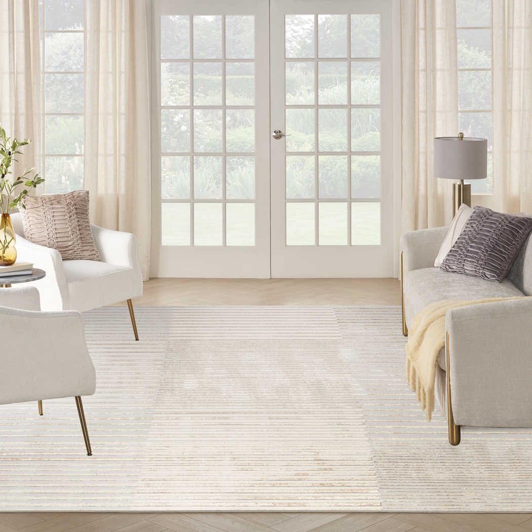 Paphi Beige/Silver 7'10 x 9'10 Rug - Thumbnail - Image 3