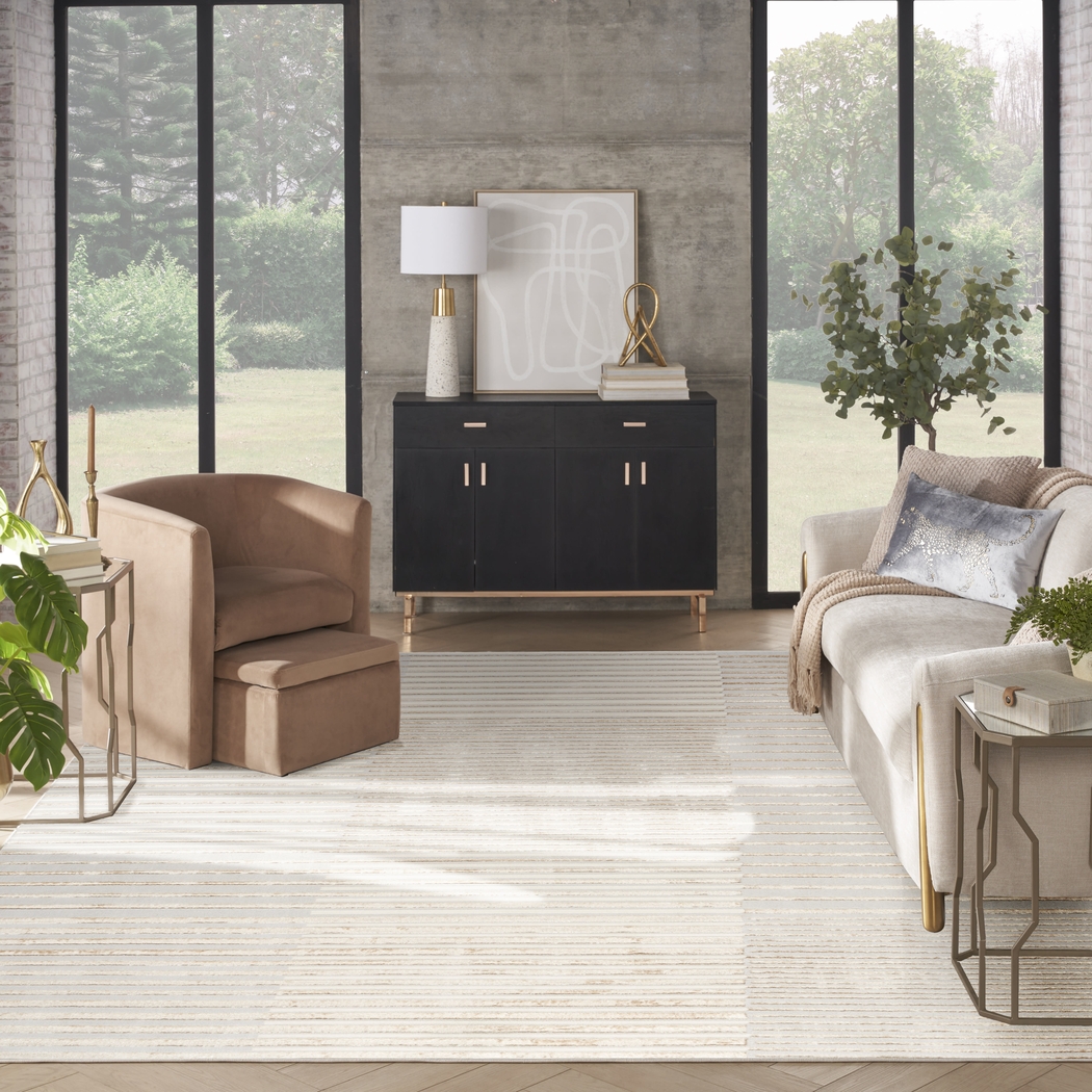 Paphi Beige/Silver 9' x 12' Rug - Thumbnail - Image 3