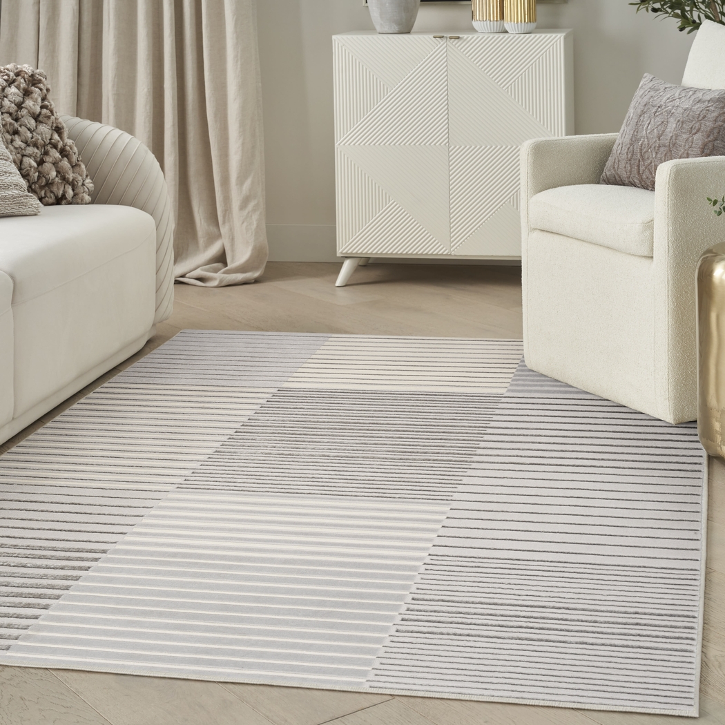 Paphi Silver/Gray 5'3 x 7'3 Rug - Thumbnail - Image 3