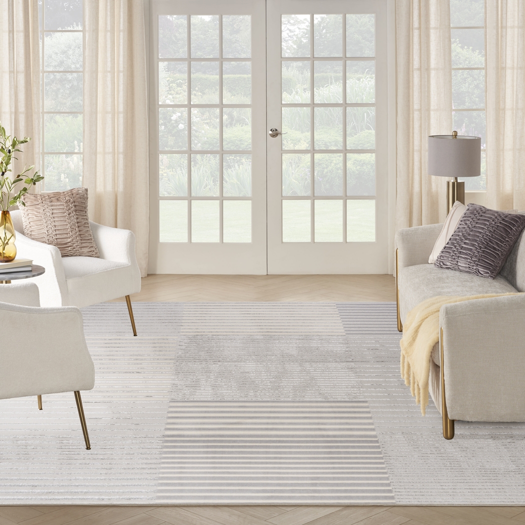 Paphi Silver/Gray 7'10 x 9'10 Rug - Thumbnail - Image 3