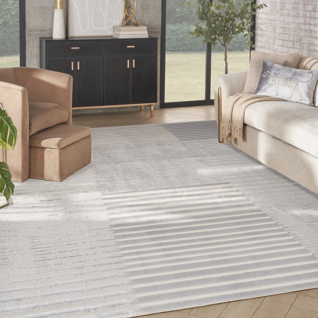 Paphi Silver/Gray 9' x 12' Rug - Thumbnail - Image 2