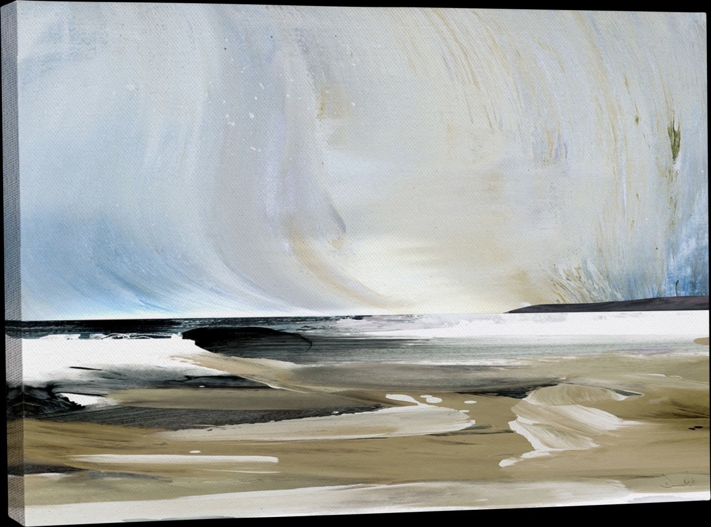 Pappian Light Blue Canvas Wall Art - Thumbnail - Image 1