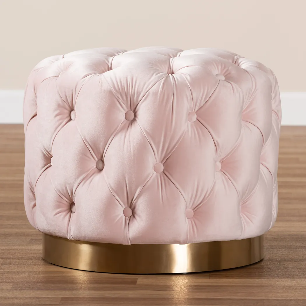 Paragony Light Pink Ottoman - Thumbnail - Image 2