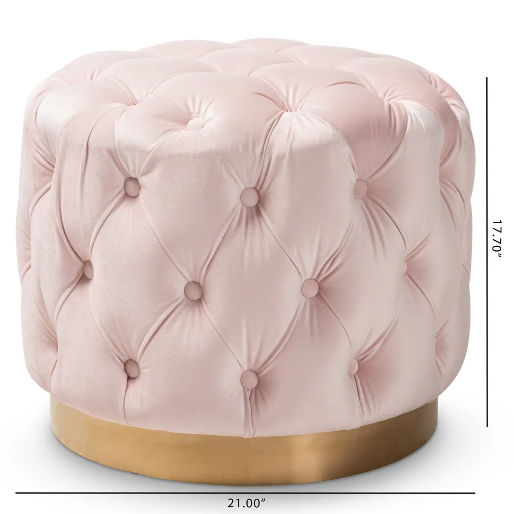 Paragony Light Pink Ottoman - Thumbnail - Image 5