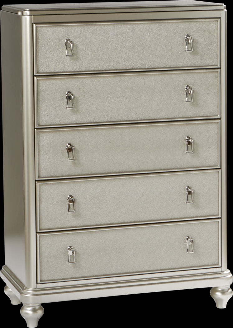 Paris Silver 8 Pc Queen Bedroom - Thumbnail - Image 13