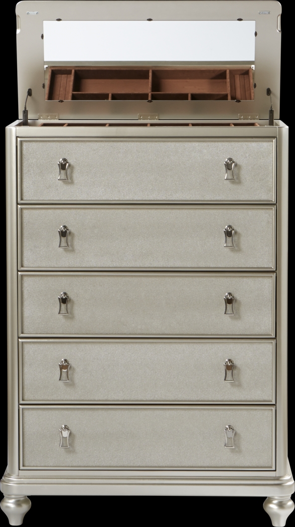 Paris Silver 8 Pc Queen Bedroom - Thumbnail - Image 14