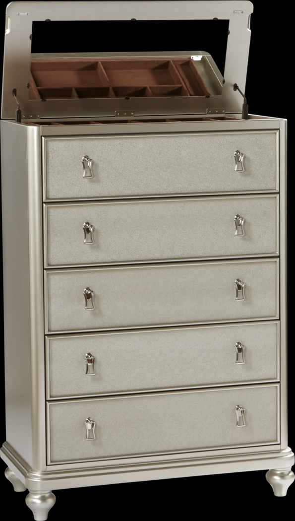 Paris Silver 8 Pc Queen Bedroom - Thumbnail - Image 15