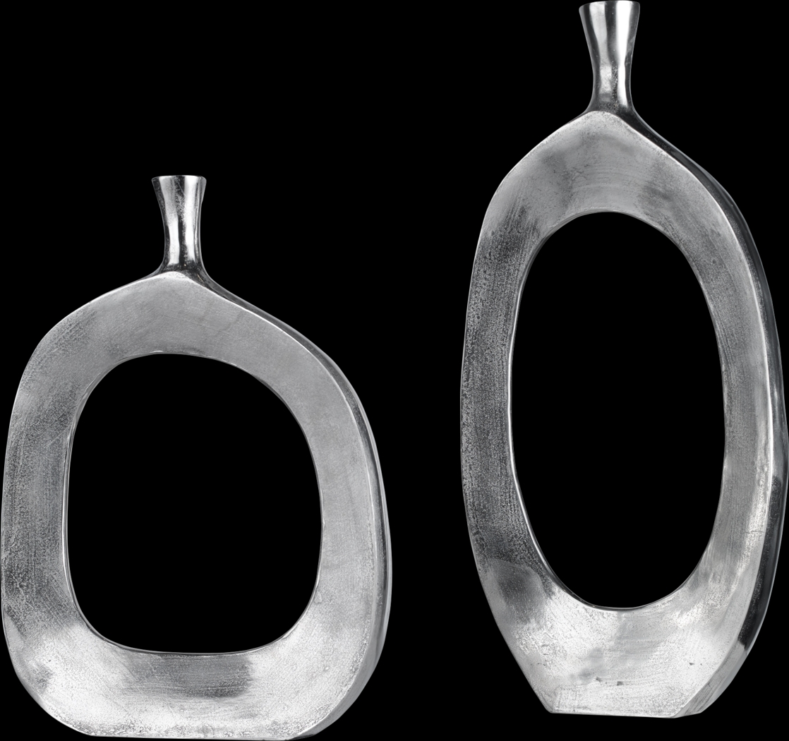Parisi Silver Vase, Set of 2 - Thumbnail - Image 1