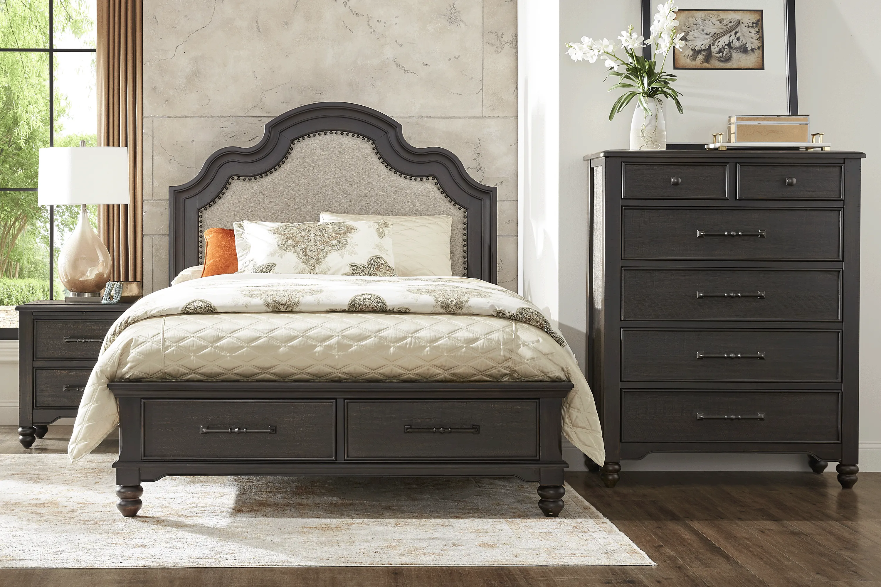 Park Grove Black King Storage Bed - Thumbnail - Image 2