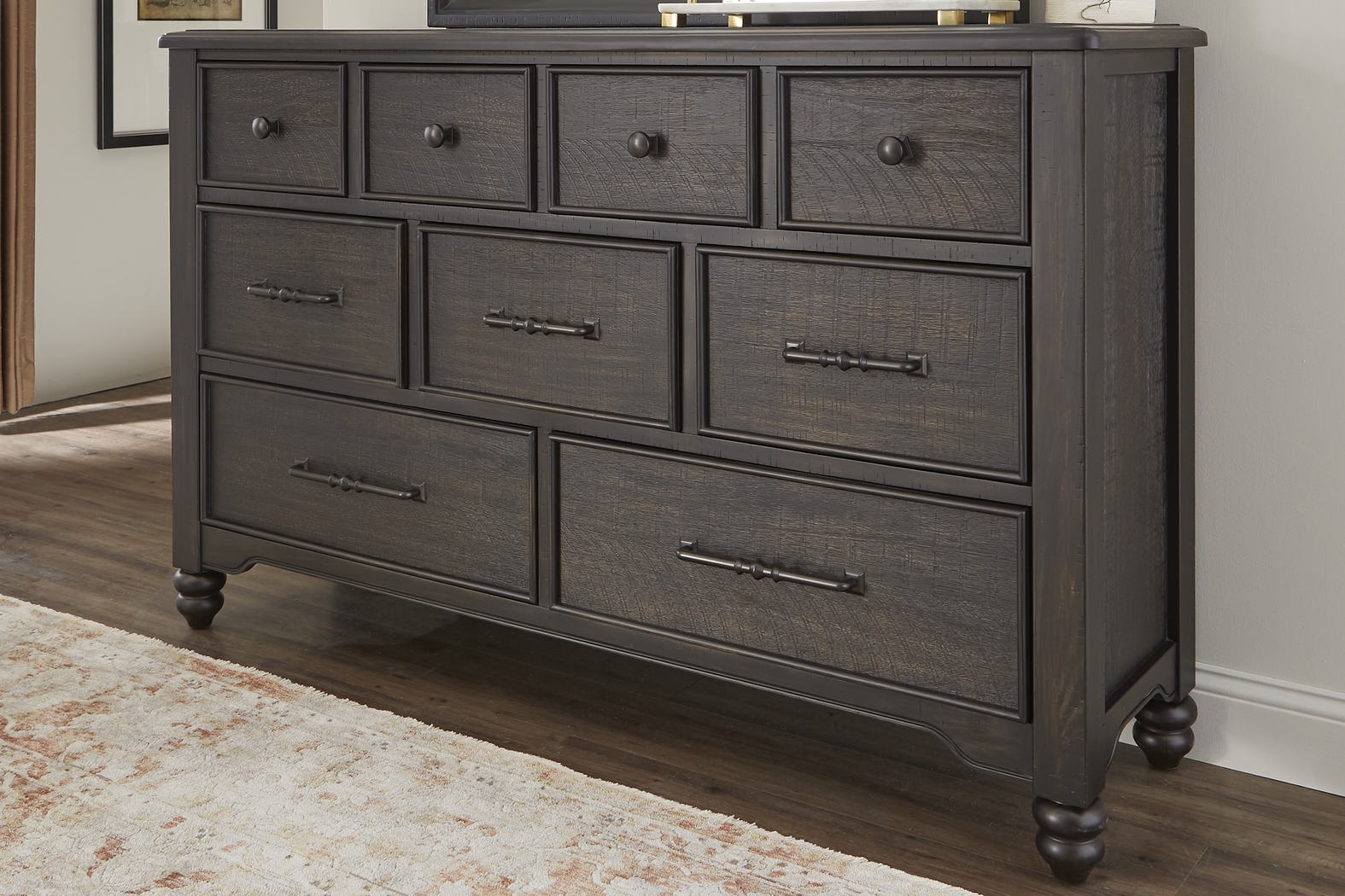 Park Grove Black 7 Pc Queen Bedroom - Thumbnail - Image 7