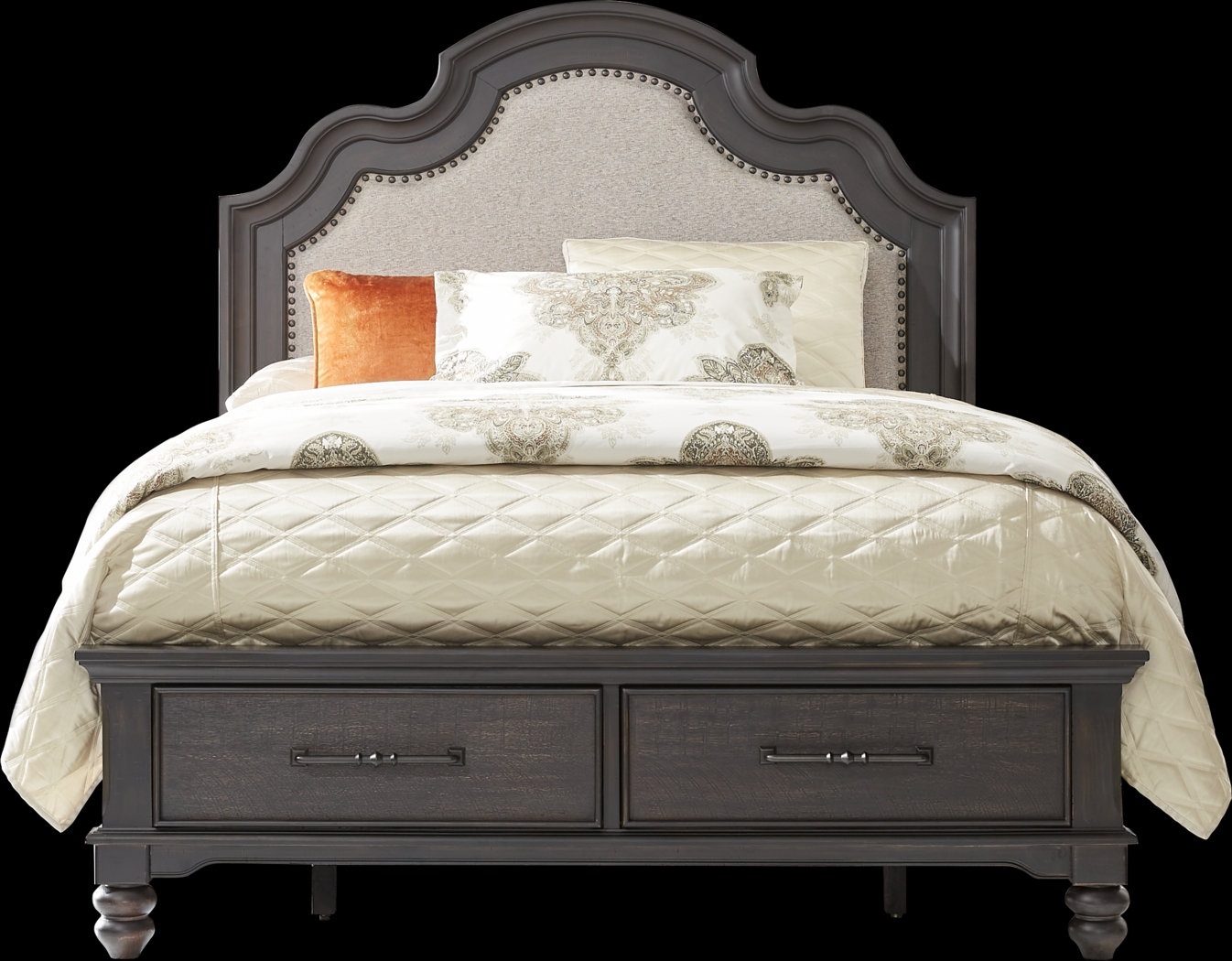 Park Grove Black Queen Storage Bed - Thumbnail - Image 1