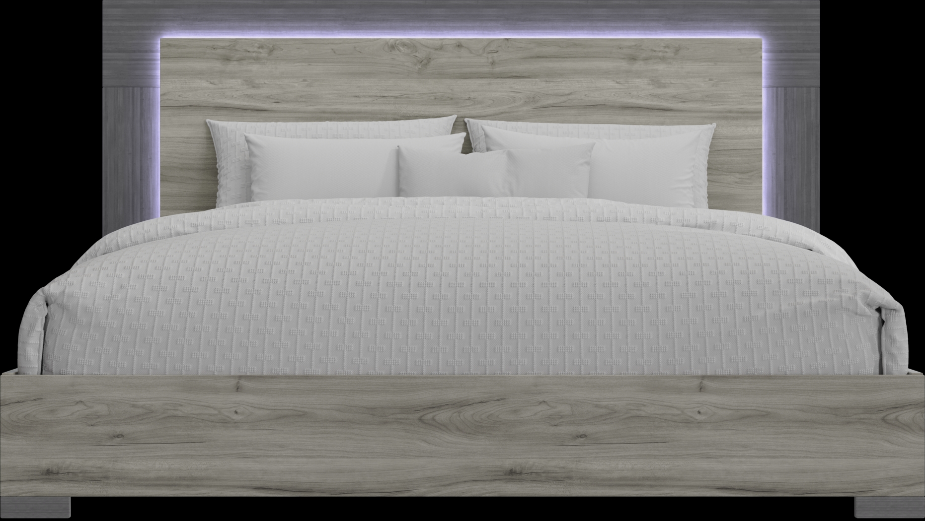 Park Slope Gray 5 Pc King Panel Bedroom - Thumbnail - Image 3