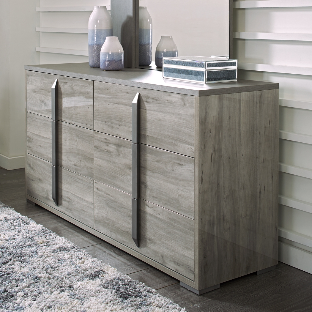 Park Slope Gray 5 Pc King Upholstered Bedroom - Thumbnail - Image 7