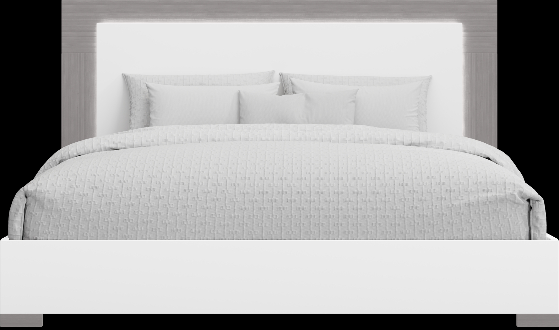 Park Slope White 5 Pc King Panel Bedroom - Thumbnail - Image 3