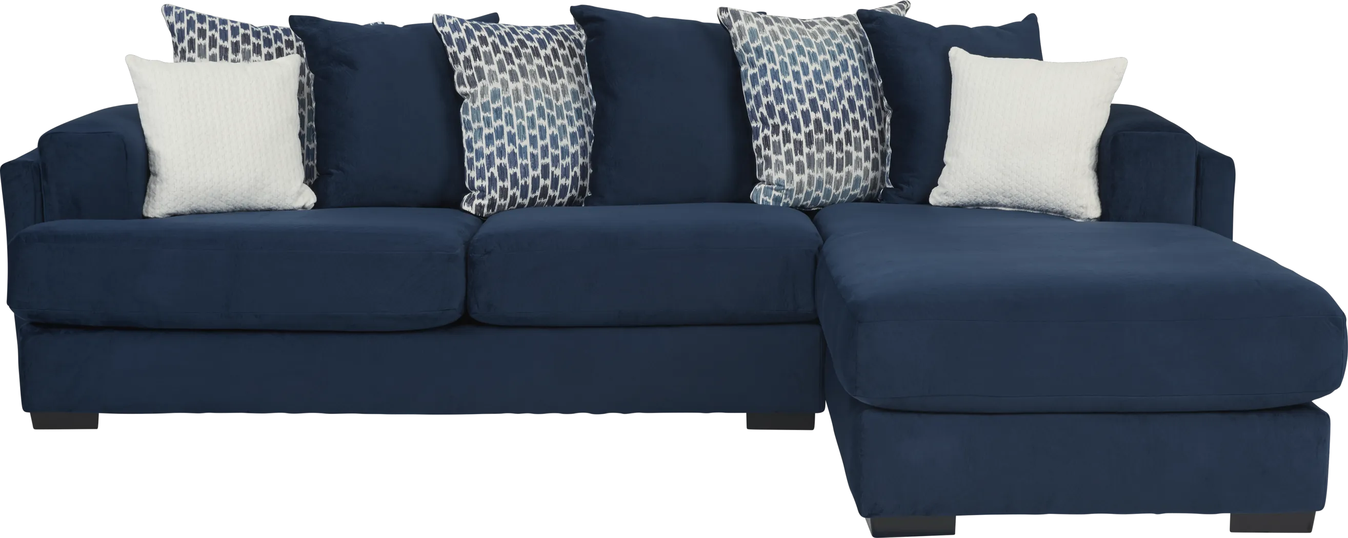 Park Trace Navy 2 Pc Sectional - Thumbnail - Image 1