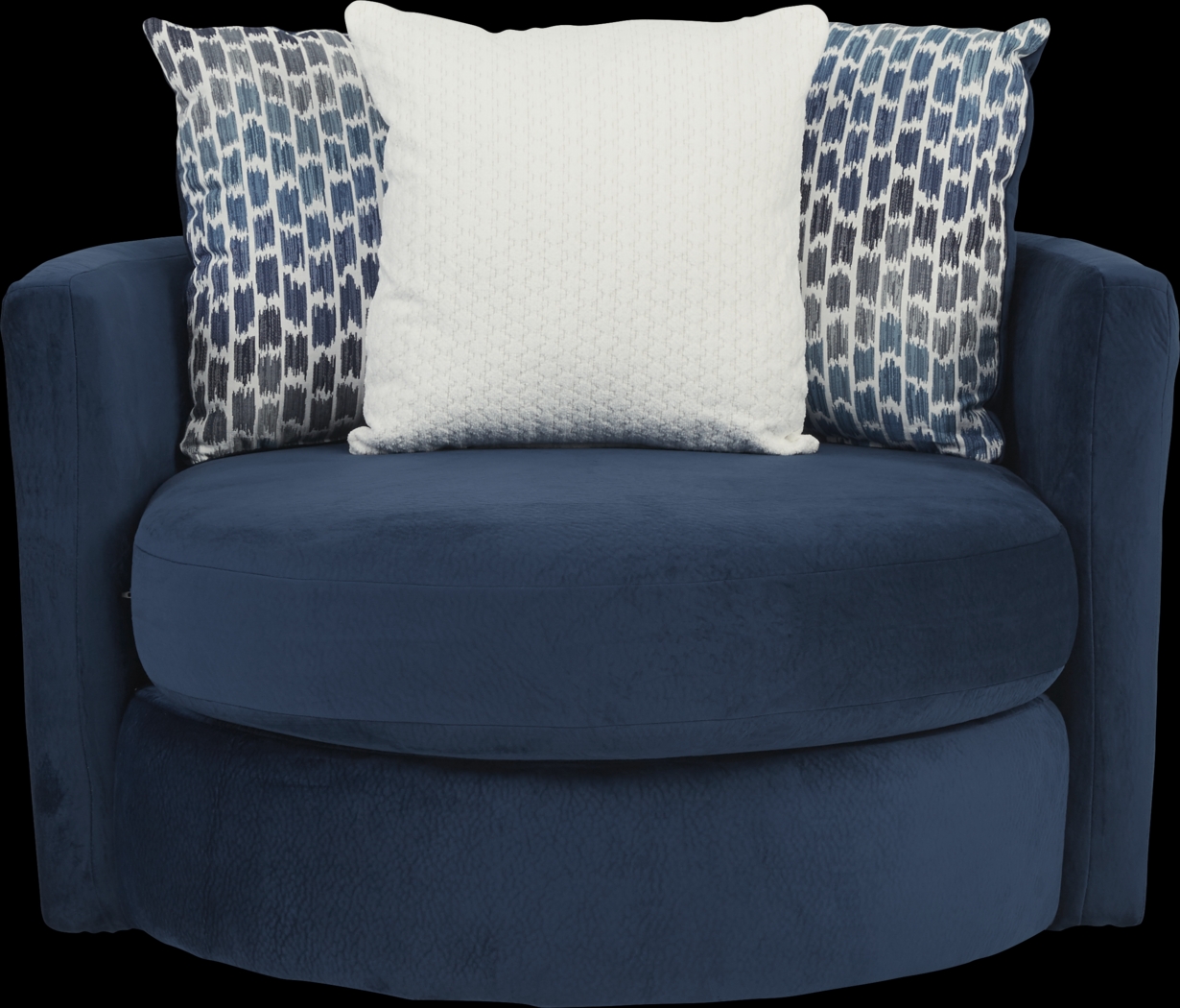 Park Trace Navy Swivel Chair - Thumbnail - Image 2
