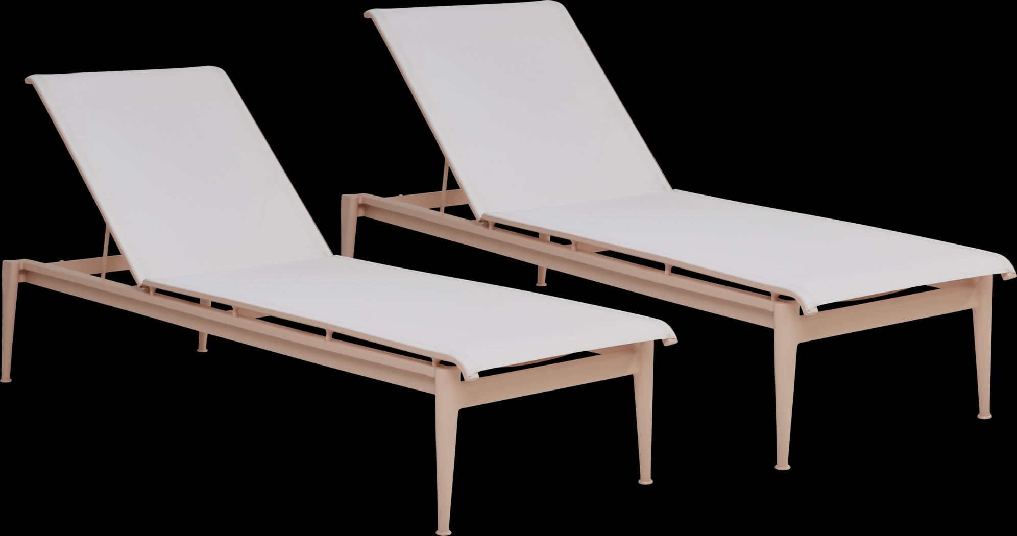 Park Walk Blush Outdoor Chaise, Set of 2 - Thumbnail - Image 1