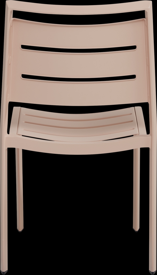 Park Walk White 9 Pc 73 - 97 in. Rectangle Extension Outdoor Dining Set with Blush Chairs - Thumbnail - Image 6