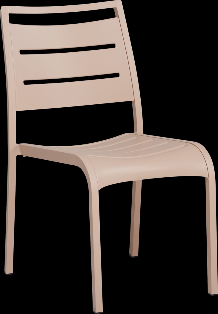 Park Walk White 9 Pc 73 - 97 in. Rectangle Extension Outdoor Dining Set with Blush Chairs - Thumbnail - Image 4