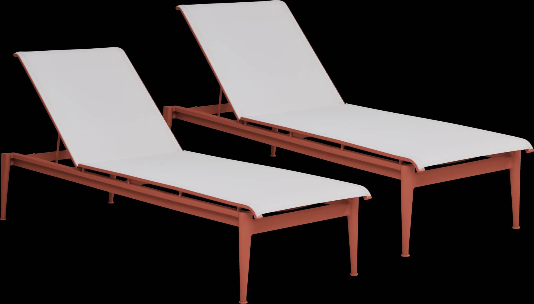 Park Walk Coral Outdoor Chaise, Set of 2 - Thumbnail - Image 1