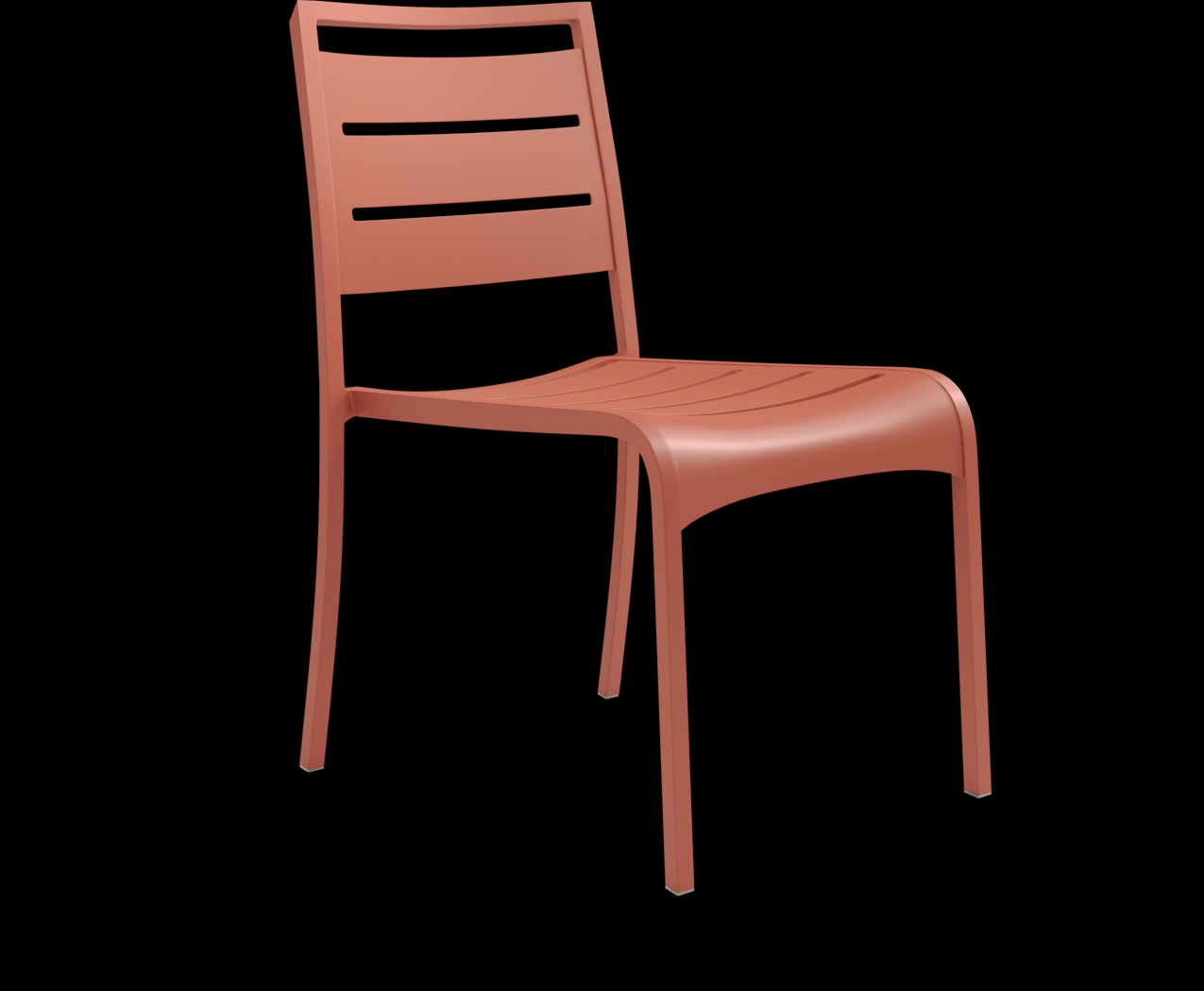 Park Walk White 5 Pc 40 in. Square Outdoor Dining Set with Coral Chairs - Thumbnail - Image 5