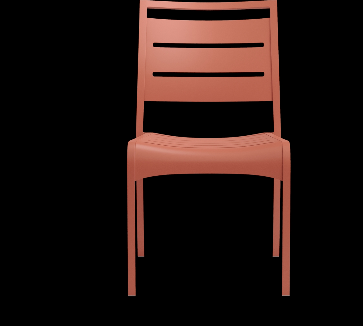 Park Walk Coral Outdoor Side Chair - Thumbnail - Image 3