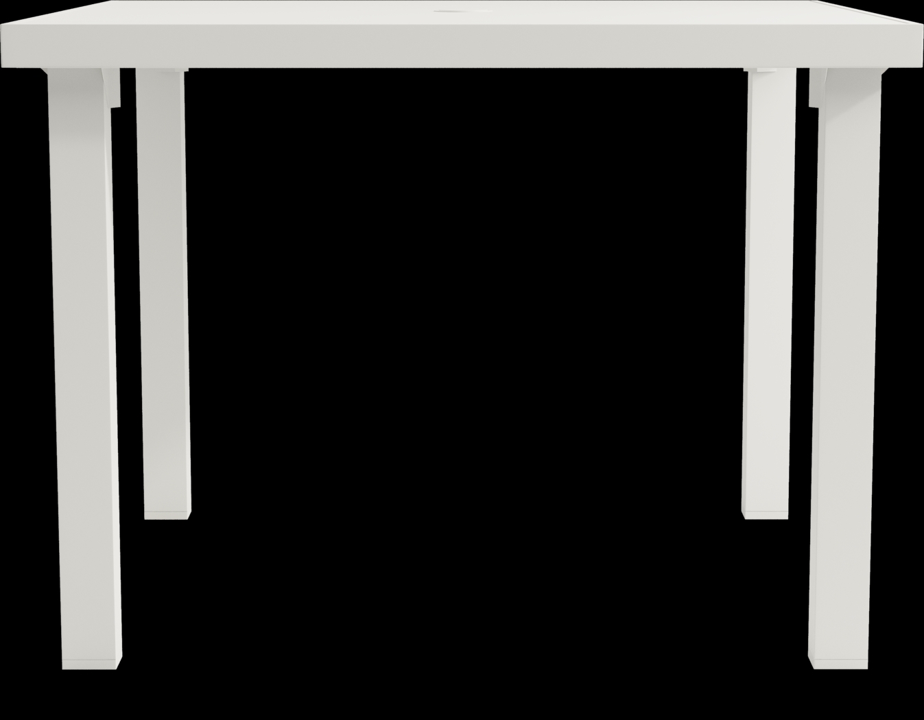 Park Walk White 40 in. Square Outdoor Dining Table - Thumbnail - Image 3