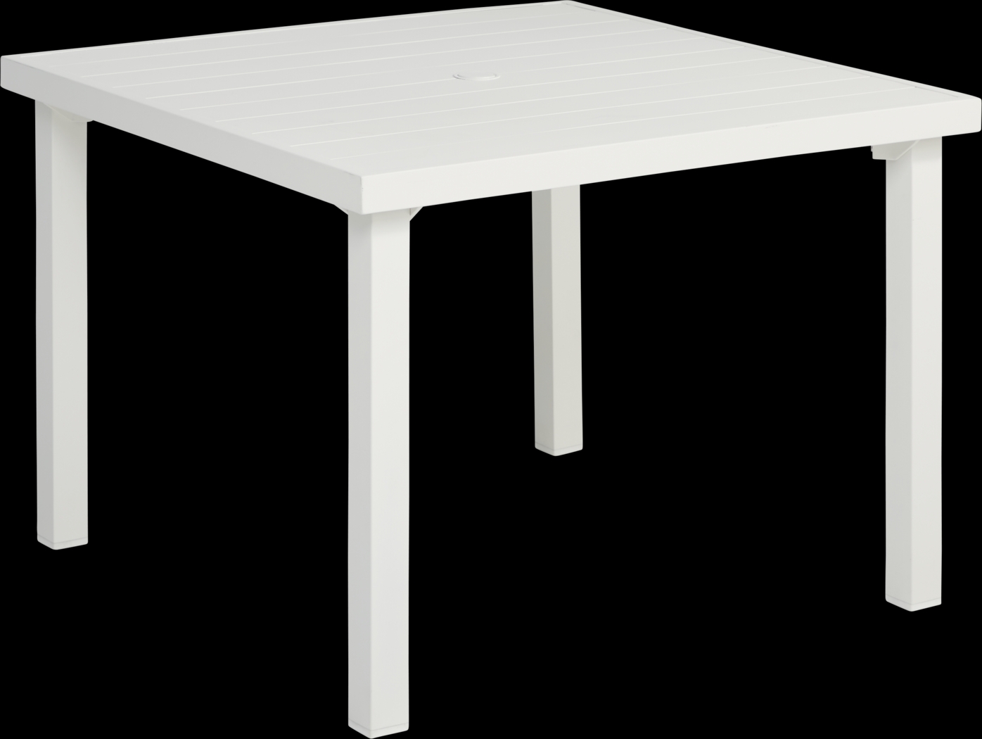 Park Walk White 40 in. Square Outdoor Dining Table - Thumbnail - Image 4