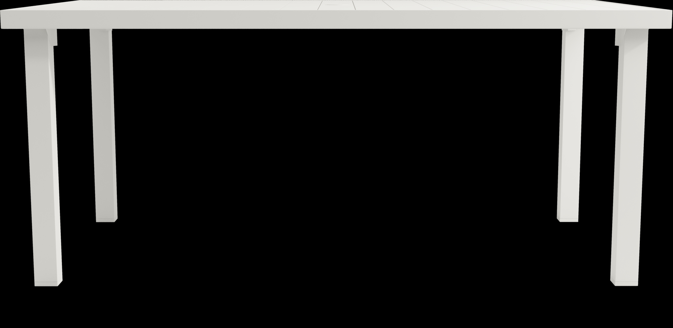 Park Walk White 7 Pc Rectangle Outdoor Dining Set with Surf Chairs - Thumbnail - Image 3