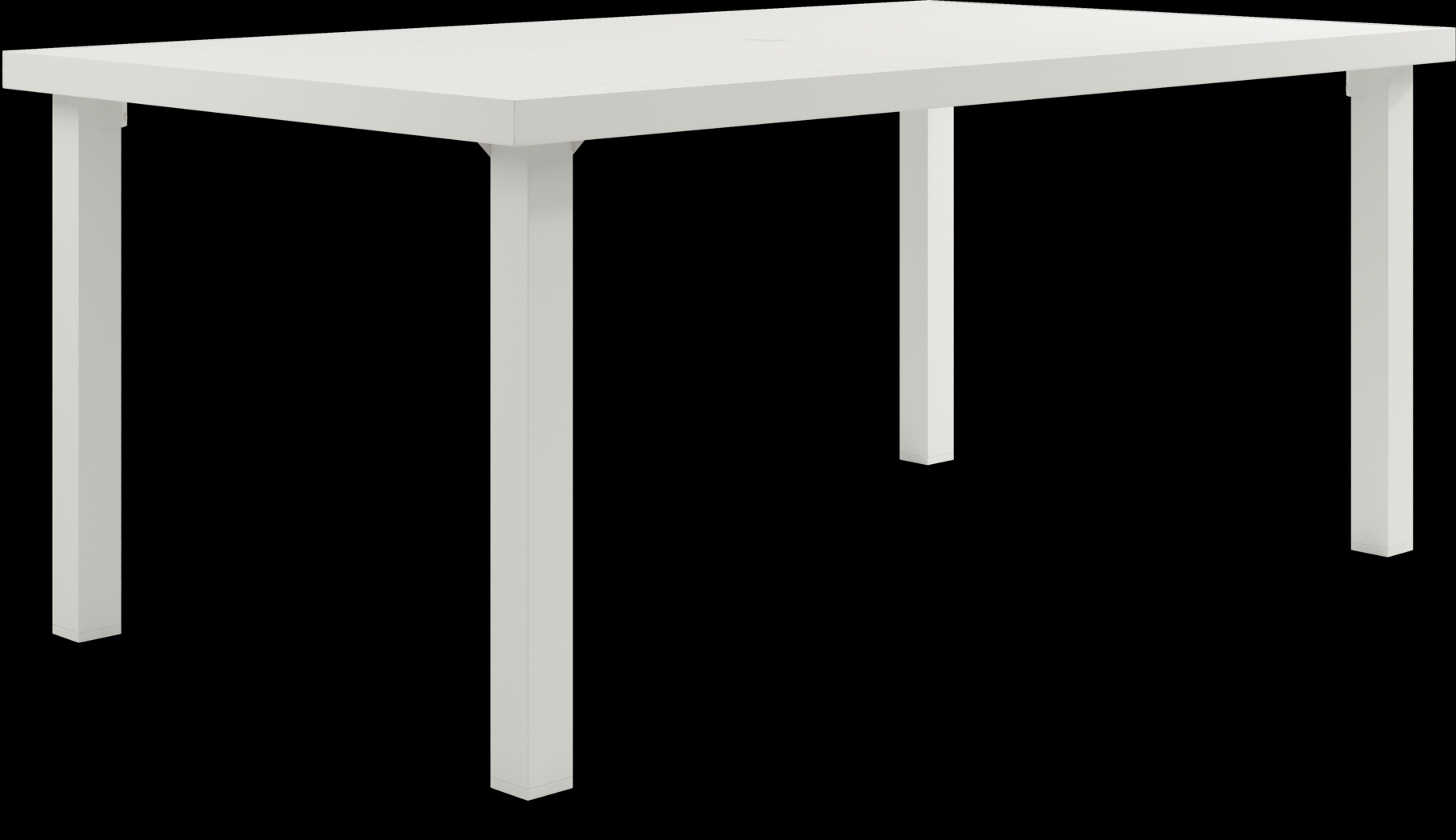 Park Walk White 7 Pc Rectangle Outdoor Dining Set with Surf Chairs - Thumbnail - Image 2