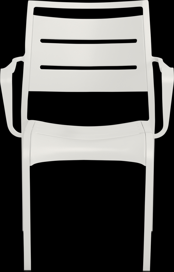 Park Walk White Arm Chair - Thumbnail - Image 2