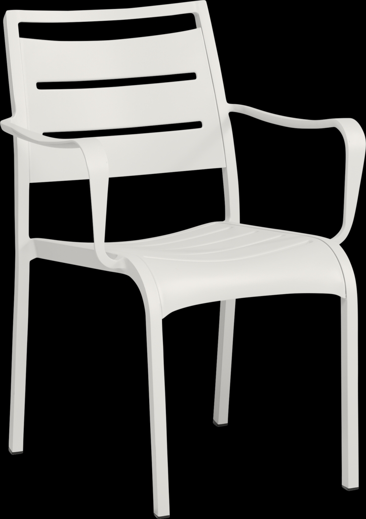 Park Walk White Arm Chair - Thumbnail - Image 1