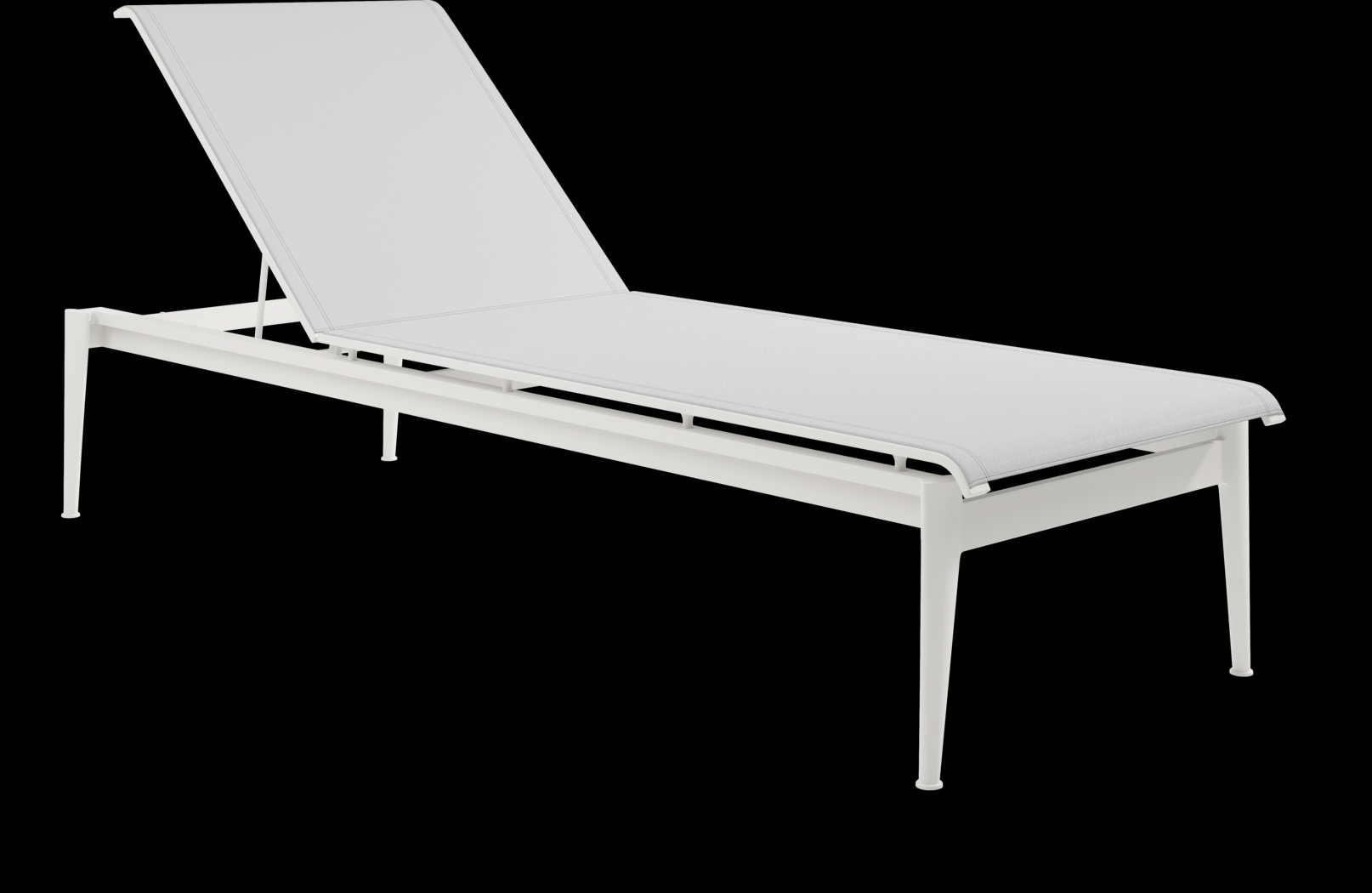 Park Walk White Outdoor Chaise - Thumbnail - Image 1