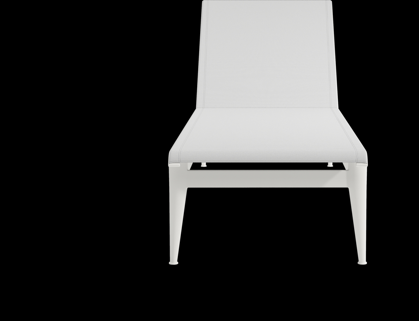 Park Walk White Outdoor Chaise - Thumbnail - Image 2